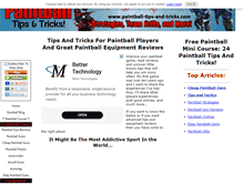 Tablet Screenshot of paintball-tips-and-tricks.com